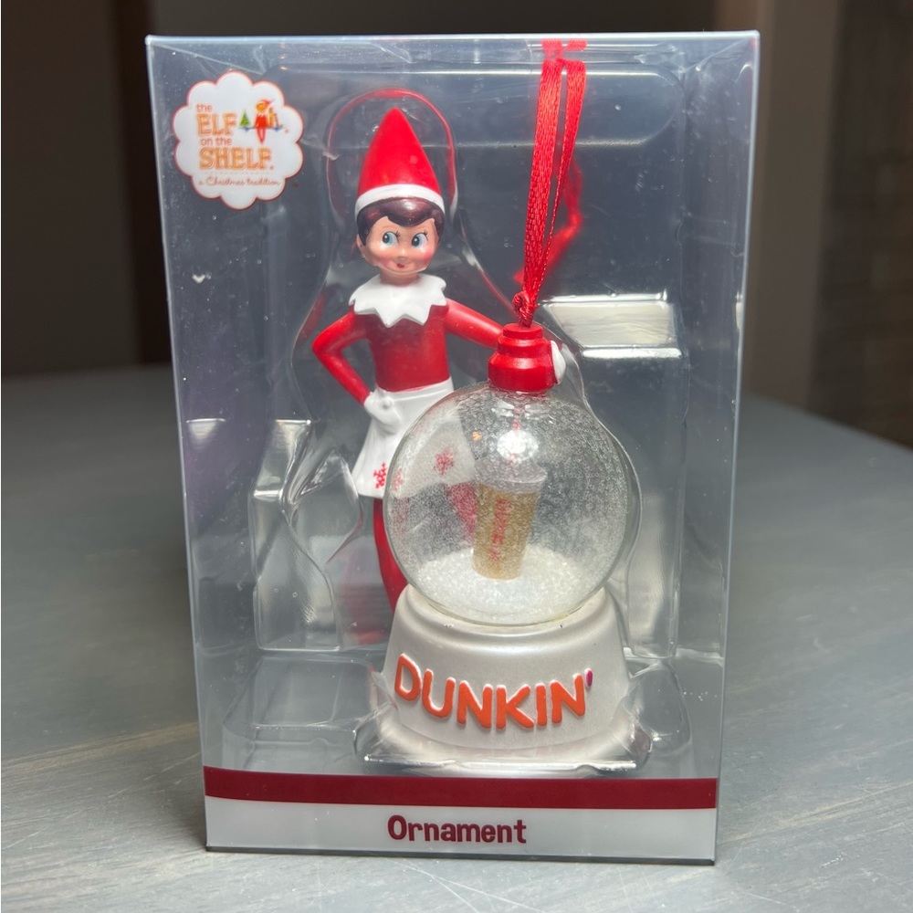2023 Dunkin Donuts Elf on the Shelf Girl Ornament